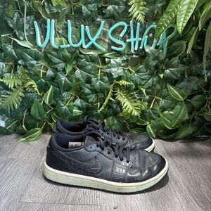 Air Jordan 1 Low Golf Black Crocodile Mens 7.5 pre-owned DD9315-003